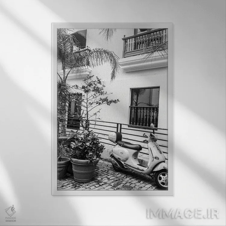 تابلو سن خوان قدیم III (پورتوریکو) اثر آکوستا - نمای قابدار سفید