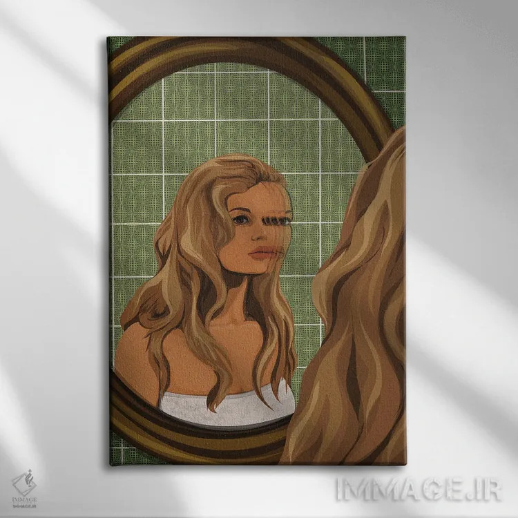 تابلو محو شده اثر آرت کت ایلاستریتد - نمای روبهرو روی دیوار