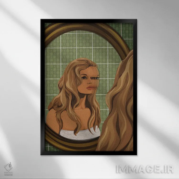 تابلو محو شده اثر آرت کت ایلاستریتد - نمای قابدار مشکی