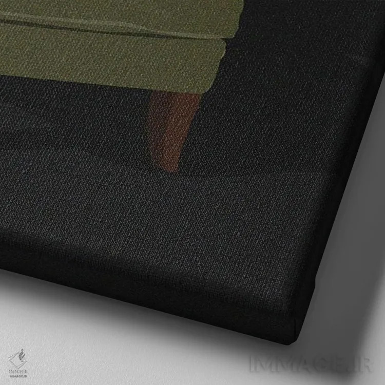 تابلو گربهها روی صندلیها V اثر آرت کت ایلاستریتد - نمای نزدیک بافت بوم