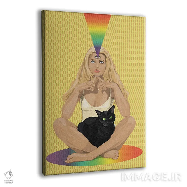 تابلو تفکر III اثر آرت کت ایلاستریتد - نمای پرسپکتیو محصول