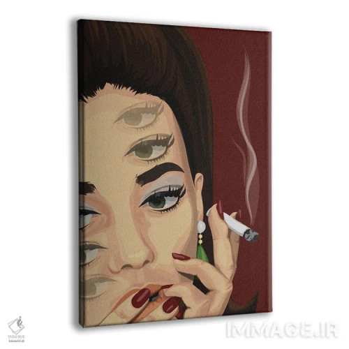 تابلو دارم فکر میکنم (بازی واژه با "چشم") اثر آرت کت ایلاستریتد - نمای پرسپکتیو محصول