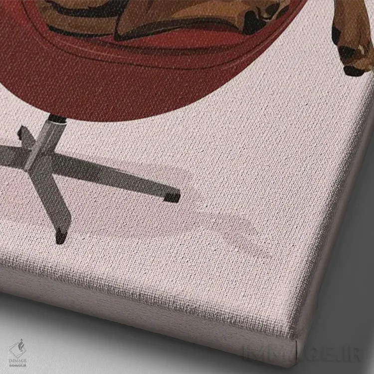 تابلو فیلیس (نام خاص) اثر آرت کت ایلاستریتد - نمای نزدیک بافت بوم