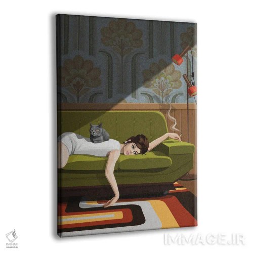 تابلو بازی انتظار اثر آرت کت ایلاستریتد - نمای پرسپکتیو محصول