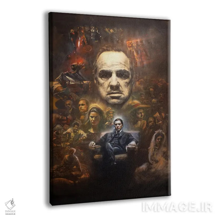 تابلو پنجاهمین سالگرد پدرخوانده (فیلم معروف) اثر مایکل اندرو لاو چوک یوئی - نمای پرسپکتیو محصول