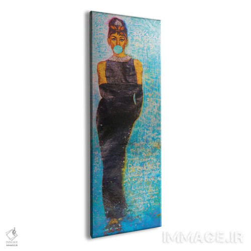 تابلو صبحانه در تیفانی با حضور باد فریکر، بلیک ادواردز و آدری هپبورن (فیلم کلاسیک) اثر مایکل اندرو لاو چوک یوئی - نمای پرسپکتیو محصول