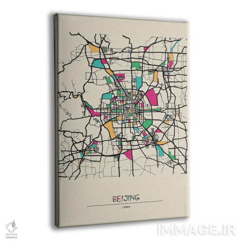 تابلو نقشه پکن، چین اثر آیشه دنیز آکِرمان - نمای پرسپکتیو محصول