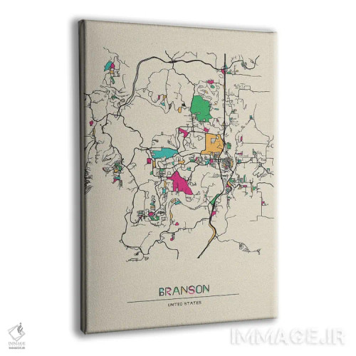 تابلو نقشه برنسون، میزوری اثر آیشه دنیز آکِرمان - نمای پرسپکتیو محصول