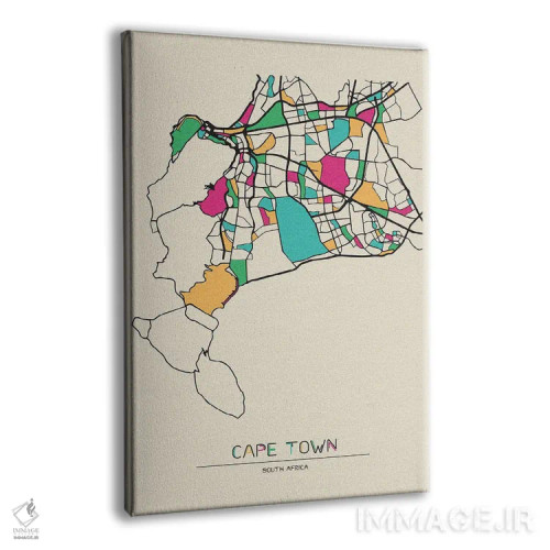 تابلو نقشه کیپتاون، آفریقای جنوبی اثر آیشه دنیز آکِرمان - نمای پرسپکتیو محصول