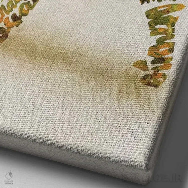 تابلو آکیتا اینو (نژاد سگ ژاپنی) اثر آیشه دنیز آکِرمان - نمای نزدیک بافت بوم