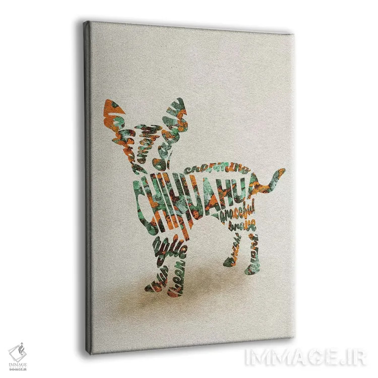 تابلو چیهواوا (نژاد سگ کوچک) اثر آیشه دنیز آکِرمان - نمای پرسپکتیو محصول