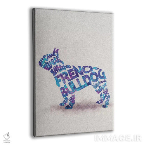 تابلو بولداگ فرانسوی (نژاد سگ) اثر آیشه دنیز آکِرمان - نمای پرسپکتیو محصول
