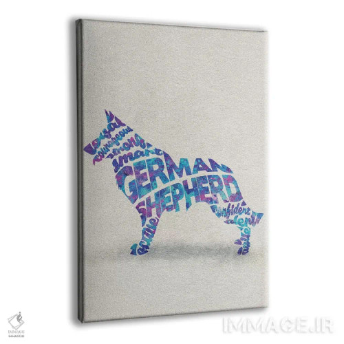 تابلو ژرمن شپرد (سگ چوپان آلمانی) اثر آیشه دنیز آکِرمان - نمای پرسپکتیو محصول