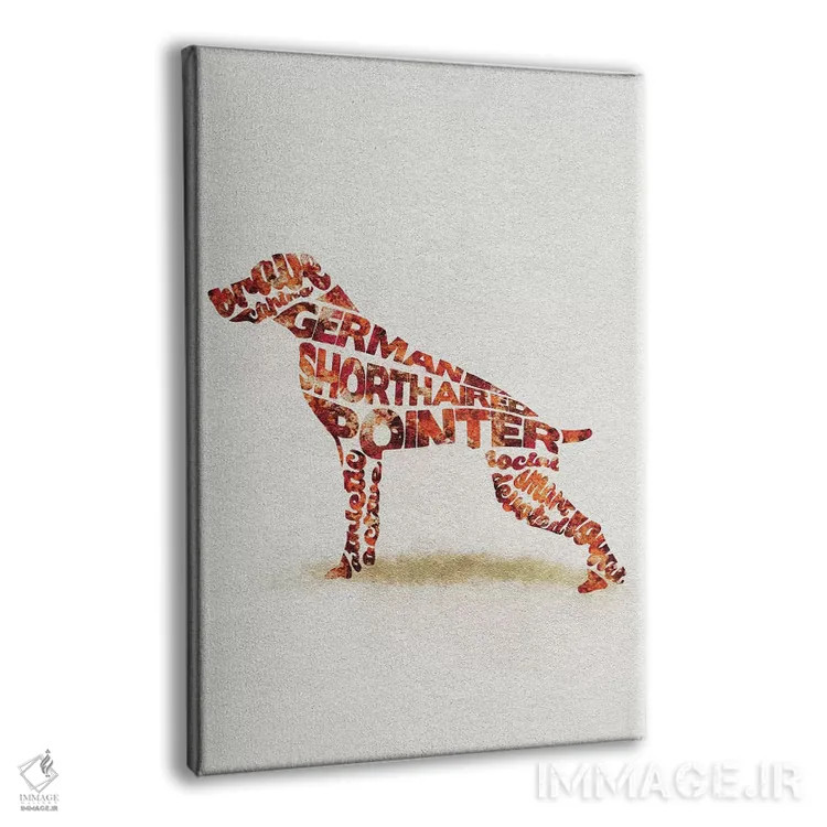 تابلو اشارهگر آلمانی موکوتاه (نژاد سگ شکاری) اثر آیشه دنیز آکِرمان - نمای پرسپکتیو محصول