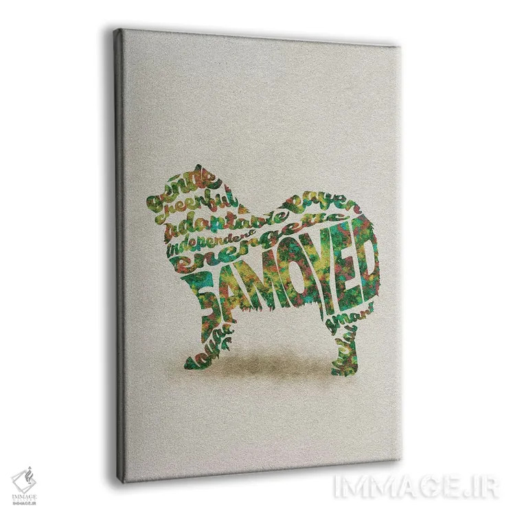 تابلو ساموید (نژاد سگ سفید قطبی) اثر آیشه دنیز آکِرمان - نمای پرسپکتیو محصول