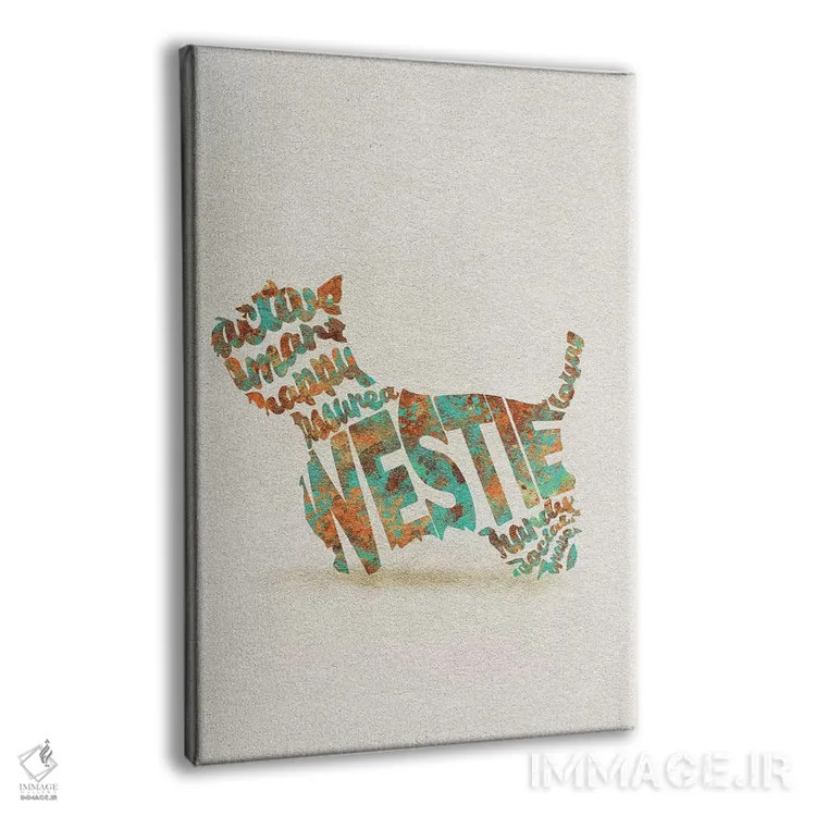 تابلو تِریر سفید وِست هایلَند (نژاد سگ اسکاتلندی) اثر آیشه دنیز آکِرمان - نمای پرسپکتیو محصول