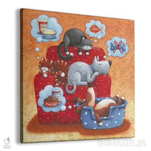 تابلو خسته مثل سگ اثر پیتر آدرلی - نمای پرسپکتیو محصول