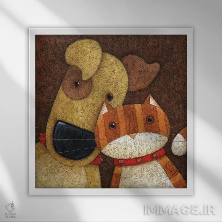 تابلو کمی رؤیاپردازی کن اثر پیتر آدرلی - نمای قابدار سفید