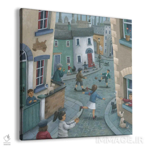 تابلو لیلی در سراشیبی اثر پیتر آدرلی - نمای پرسپکتیو محصول