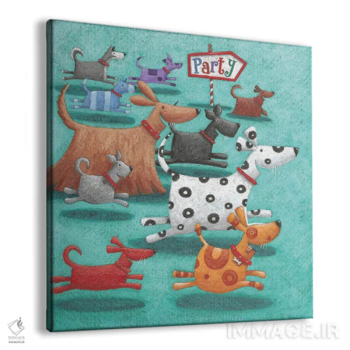 تابلو مهمانی اثر پیتر آدرلی - نمای پرسپکتیو محصول