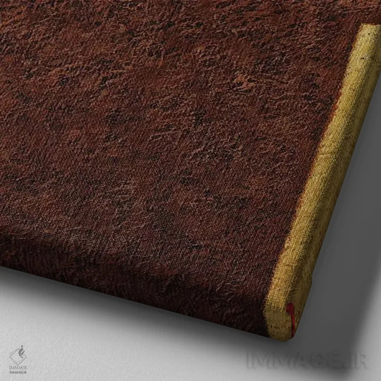 تابلو جاده به توسک (احتمالاً توسکانی ایتالیا) اثر پیتر آدرلی - نمای نزدیک بافت بوم