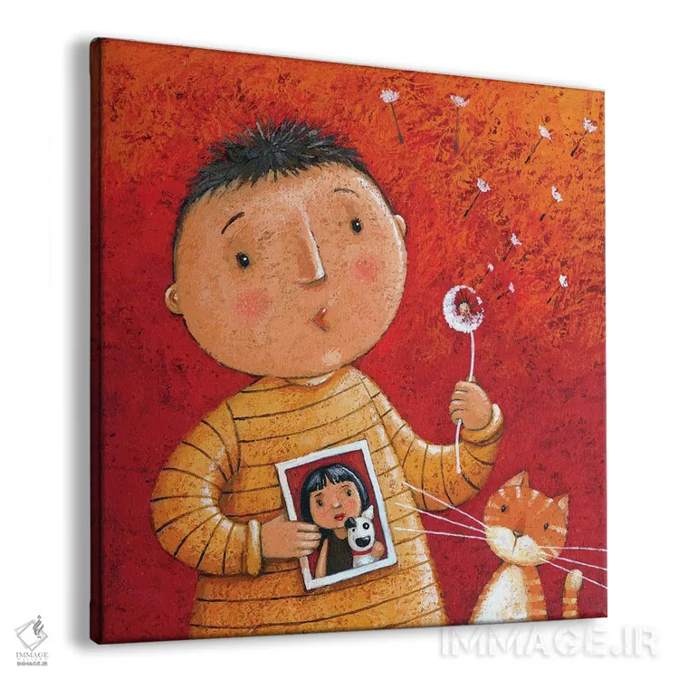 تابلو او مرا دوست دارد اثر پیتر آدرلی - نمای پرسپکتیو محصول