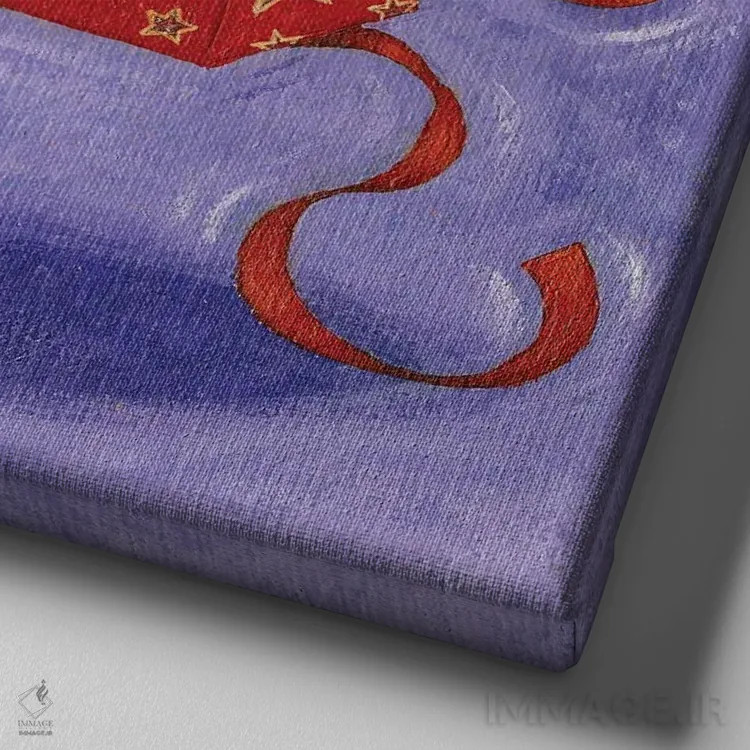 تابلو شگفتی اثر پیتر آدرلی - نمای نزدیک بافت بوم