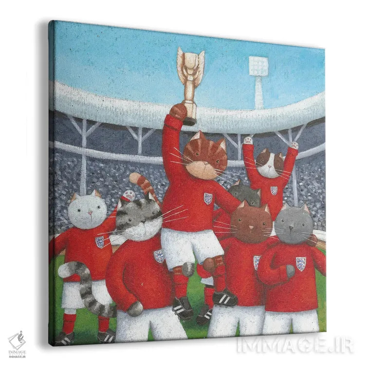 تابلو قهرمانان اثر پیتر آدرلی - نمای پرسپکتیو محصول