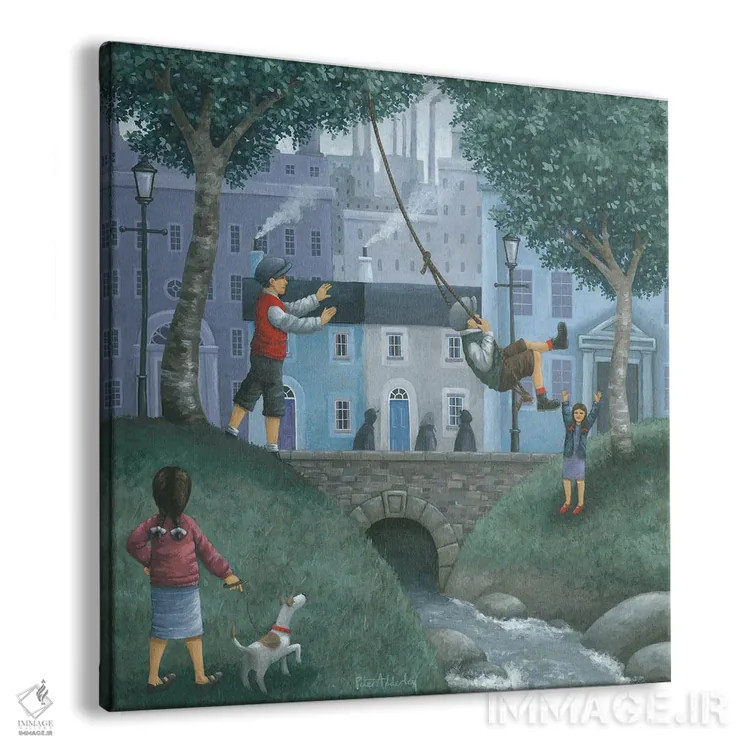 تابلو تاب اثر پیتر آدرلی - نمای پرسپکتیو محصول