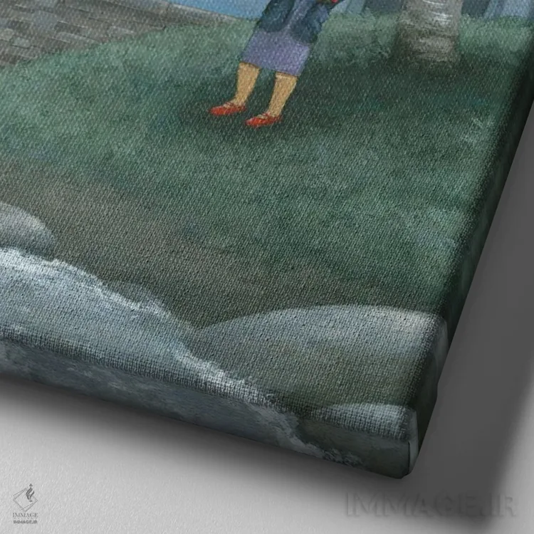 تابلو تاب اثر پیتر آدرلی - نمای نزدیک بافت بوم