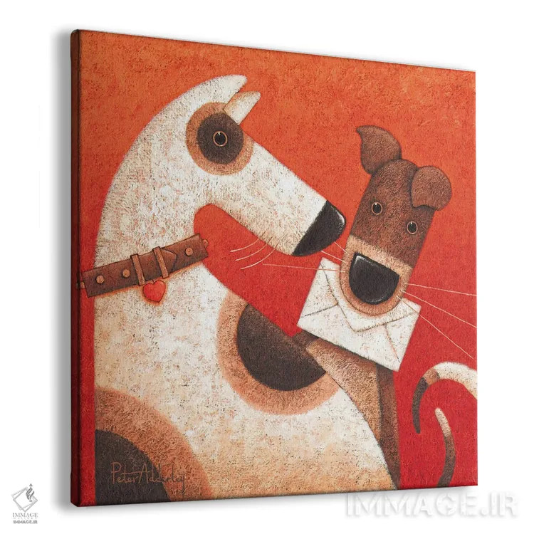 تابلو نامه داری اثر پیتر آدرلی - نمای پرسپکتیو محصول