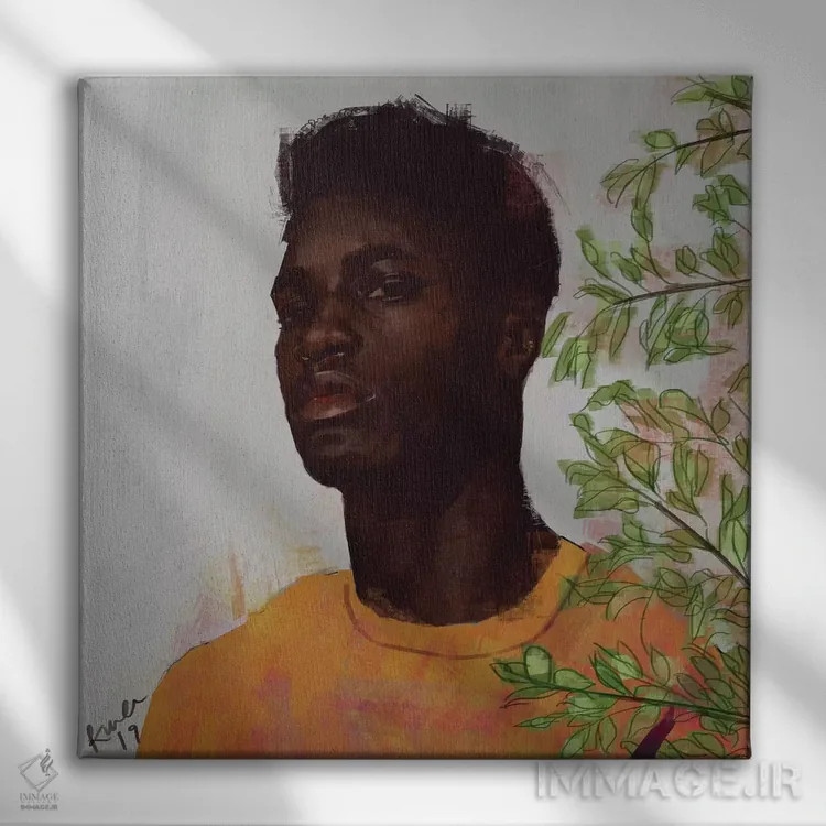 تابلو طلایی ۱ اثر آدکونله آدلاکه - نمای روبهرو روی دیوار