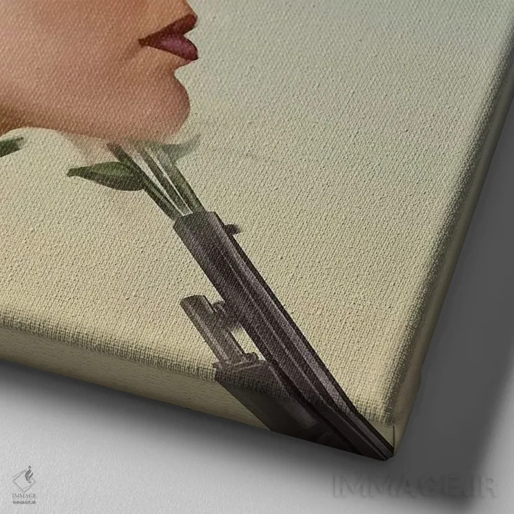 تابلو انفجار اثر آدکونله آدلاکه - نمای نزدیک بافت بوم