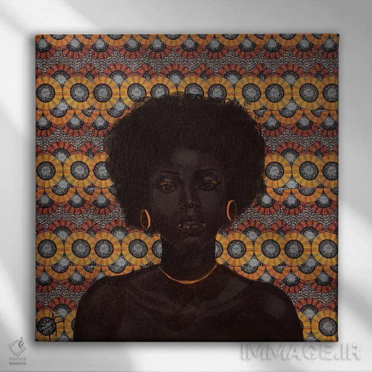 تابلو طلایی ۲ اثر آدکونله آدلاکه - نمای روبهرو روی دیوار