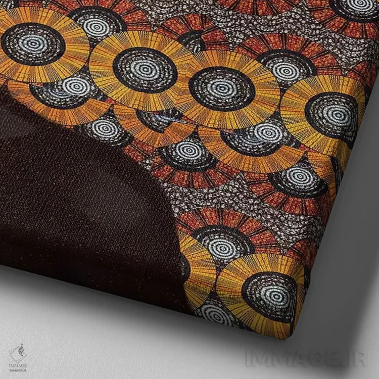 تابلو طلایی ۲ اثر آدکونله آدلاکه - نمای نزدیک بافت بوم