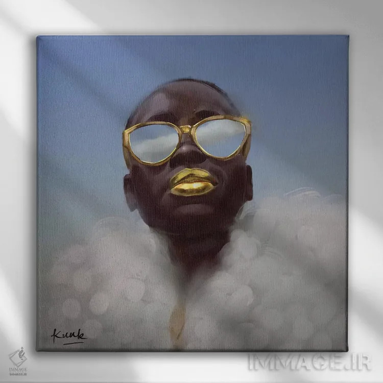 تابلو گلدیلاکس (اسم خاص؛ شخصیت داستانی کودکانه) اثر آدکونله آدلاکه - نمای روبهرو روی دیوار