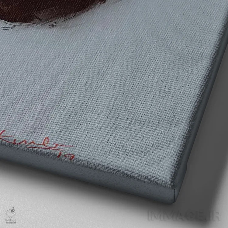 تابلو کوی (نوعی ماهی تزئینی ژاپنی) اثر آدکونله آدلاکه - نمای نزدیک بافت بوم