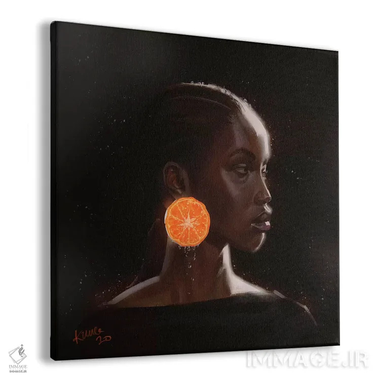 تابلو نارنجی اثر آدکونله آدلاکه - نمای پرسپکتیو محصول