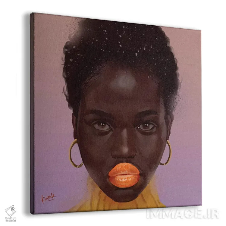 تابلو نارنگی اثر آدکونله آدلاکه - نمای پرسپکتیو محصول