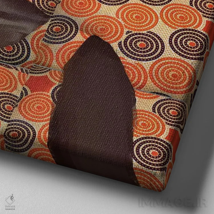 تابلو مجموعه مومی ۲ اثر آدکونله آدلاکه - نمای نزدیک بافت بوم