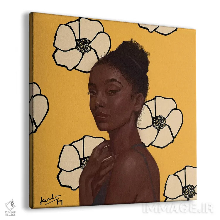 تابلو زرد اثر آدکونله آدلاکه - نمای پرسپکتیو محصول