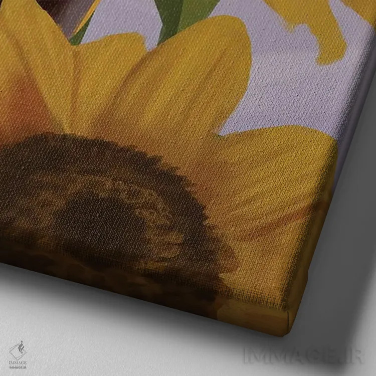 تابلو طلایی کوچک ۲ اثر آدکونله آدلاکه - نمای نزدیک بافت بوم