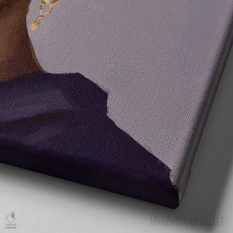 تابلو توهم اثر آدکونله آدلاکه - نمای نزدیک بافت بوم