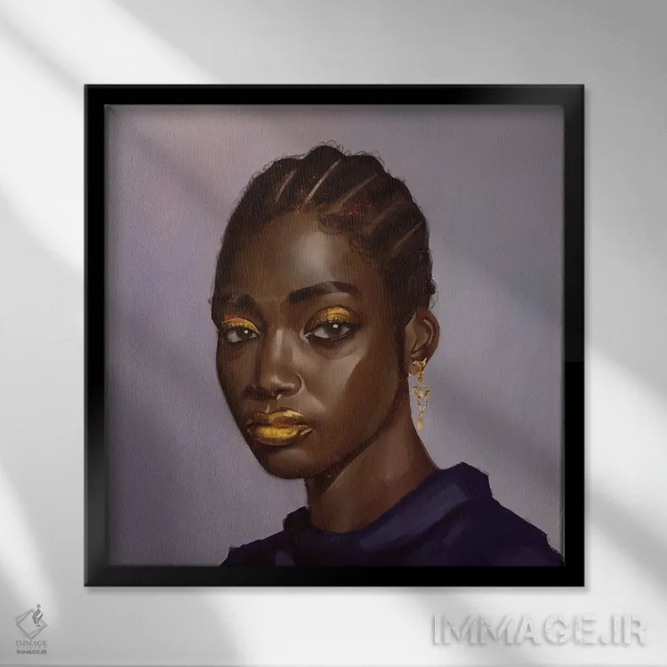 تابلو توهم اثر آدکونله آدلاکه - نمای قابدار مشکی