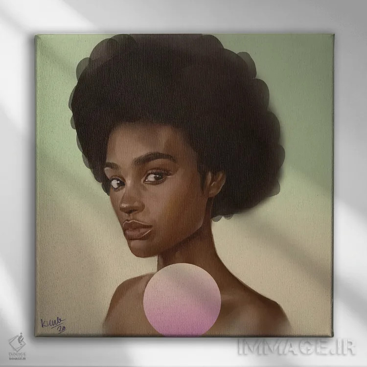 تابلو حسادت اثر آدکونله آدلاکه - نمای روبهرو روی دیوار