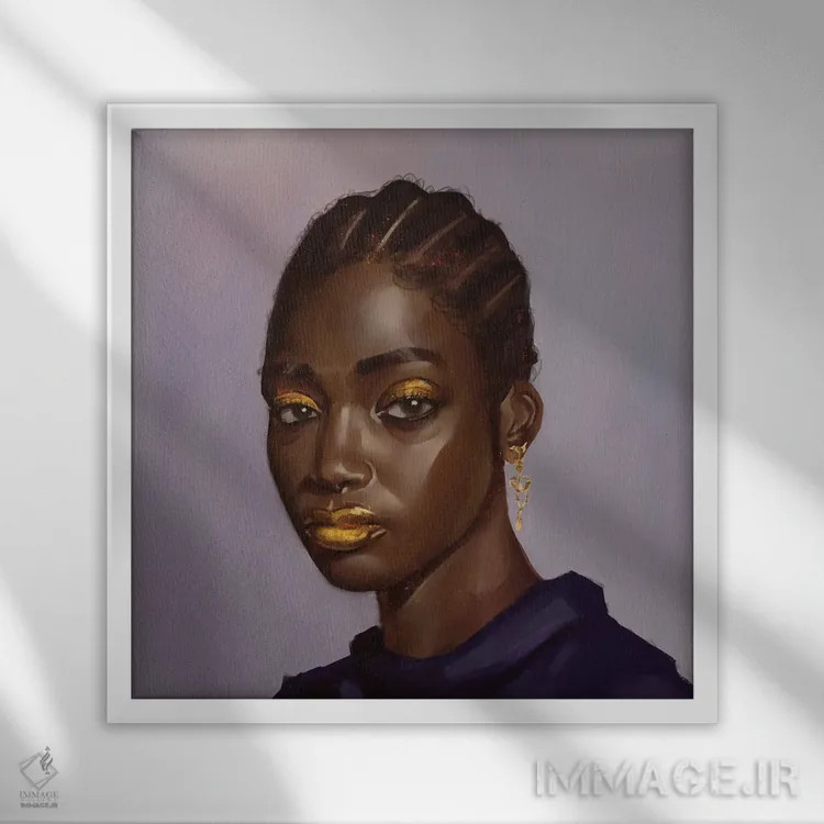 تابلو توهم اثر آدکونله آدلاکه - نمای قابدار سفید