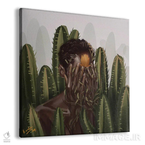 تابلو کاکتوسها اثر آدکونله آدلاکه - نمای پرسپکتیو محصول