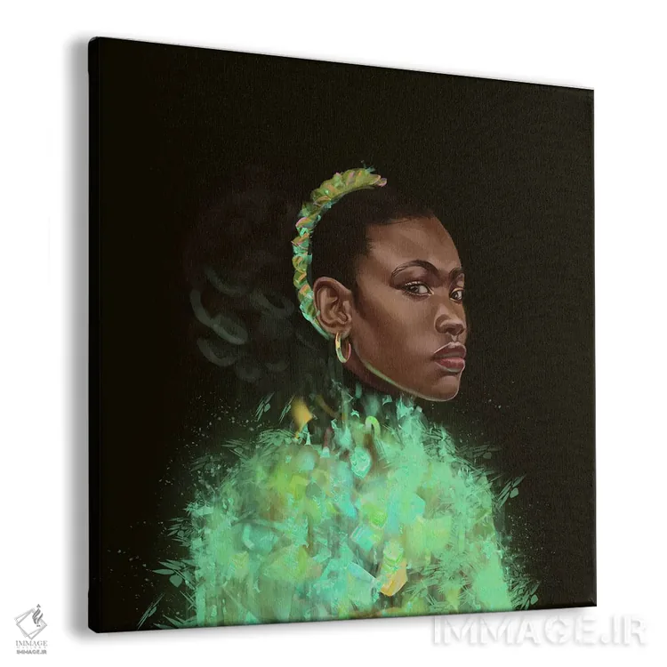 تابلو خلأ سبز اثر آدکونله آدلاکه - نمای پرسپکتیو محصول