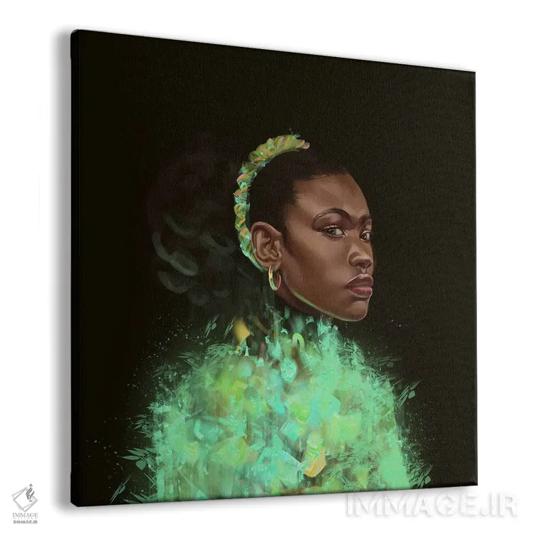 تابلو خلأ سبز اثر آدکونله آدلاکه - نمای پرسپکتیو محصول