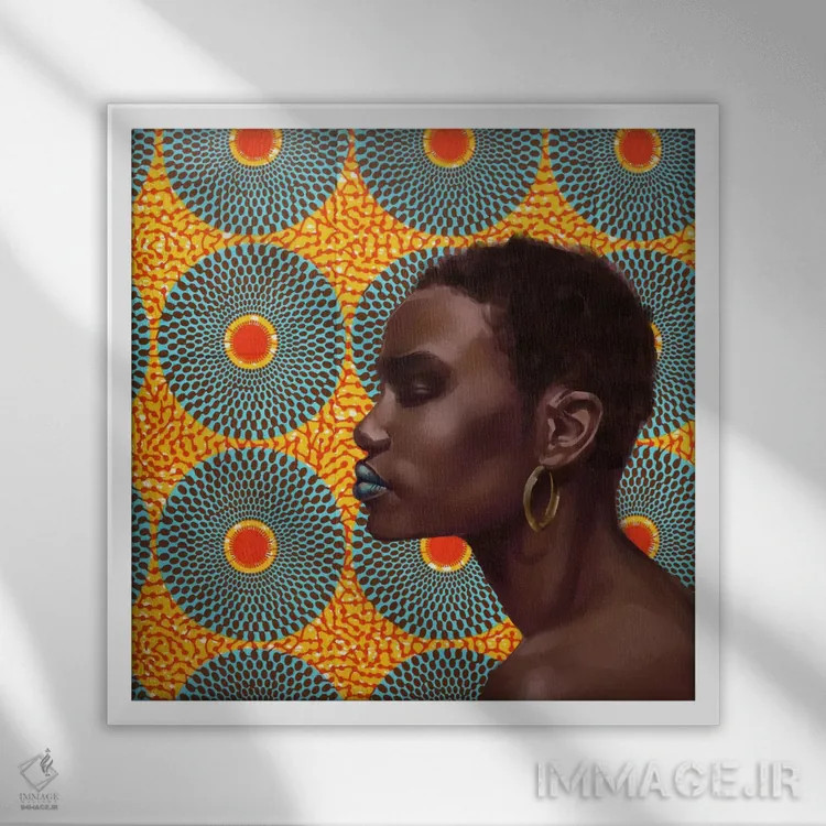 تابلو گرگ و میش ۲ اثر آدکونله آدلاکه - نمای قابدار سفید